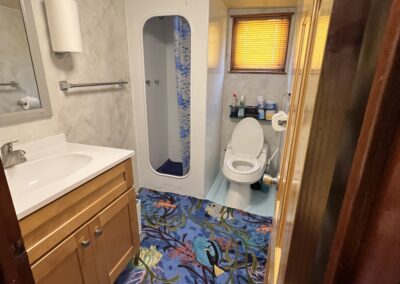 Dolphin Dream boat bathroom